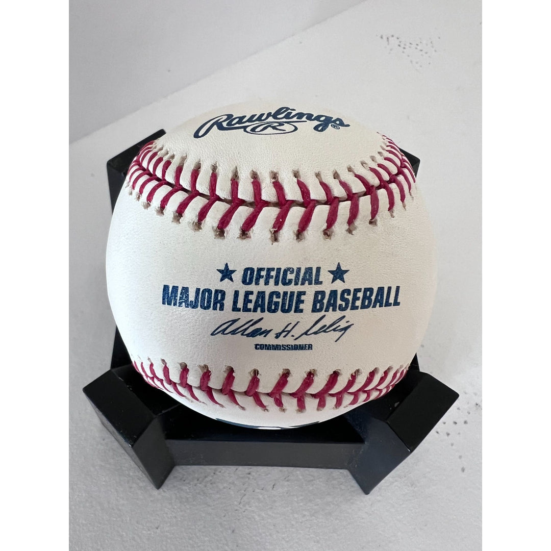 Roy Halladay MLB Hall of Fame pitcher and Albert Pujols Rawlings official MLB game baseball signed with proof