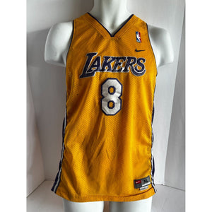 Kobe Bryant Los Angeles Lakers vintage youth xl Nike 8 signed and inscibed 'Black Mamba with proof