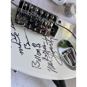 Alice Cooper Band Michael Bruce Dennis Dunaway Neil Smith stratcoster electric guitar signed with proof