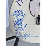 Load image into Gallery viewer, ACDC Angus and Malcolm Young Phil Rudd Brian Johnson Cliff Williams full size Stratocaster electric guitar signed with proof
