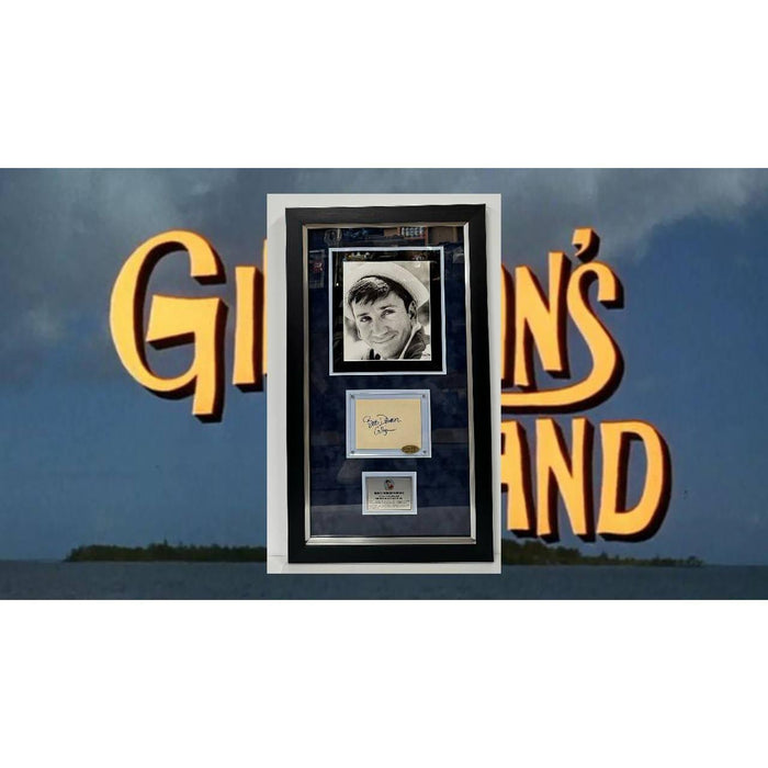 Bob Denver " Gilligan on the 1964–1967 television series Gilligan's Island" autograph book page signed and framed 17x30 inches