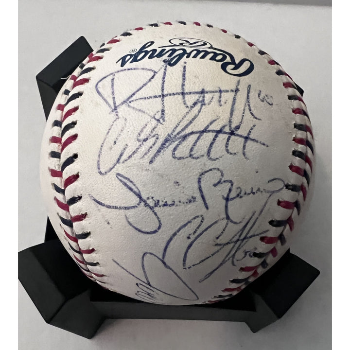 New York Yankees Derek Jeter Alex Rodriguez Robinson canoe Mark Teixeira Mariano Rivera CC Sabathia Andy Pettit MLB baseball signed with pro