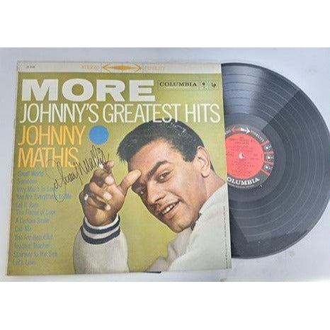 Johnny Mathis LP signed