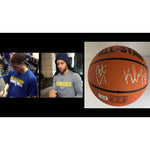 Load image into Gallery viewer, Stephen Curry and Klay Thompson Golden State Warriors NBA Spalding basketball full size signed with proof
