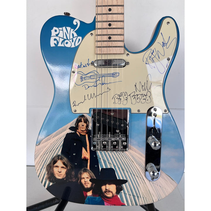 Pink Floyd Roger Waters David Gilmour Richard Wright Nick Mason "One of a Kind" telecaster full size electric guitar signed with proof.