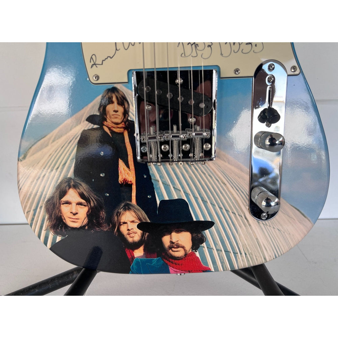 Pink Floyd Roger Waters David Gilmour Richard Wright Nick Mason "One of a Kind" telecaster full size electric guitar signed with proof.
