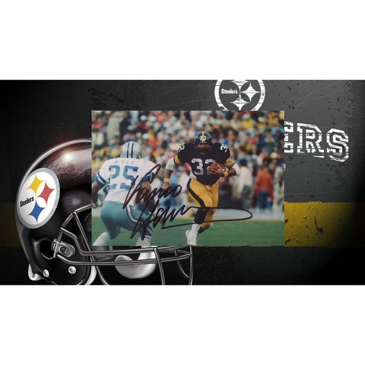 Franco Harris, Pittsburgh, Steelers, Hall of Famers, 5x7 photo, signed, with proof