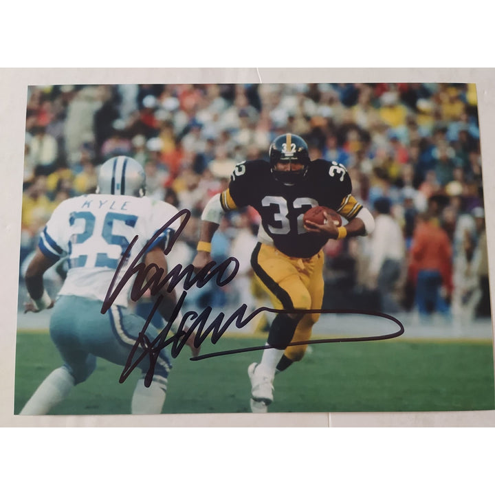 Franco Harris, Pittsburgh, Steelers, Hall of Famers, 5x7 photo, signed, with proof