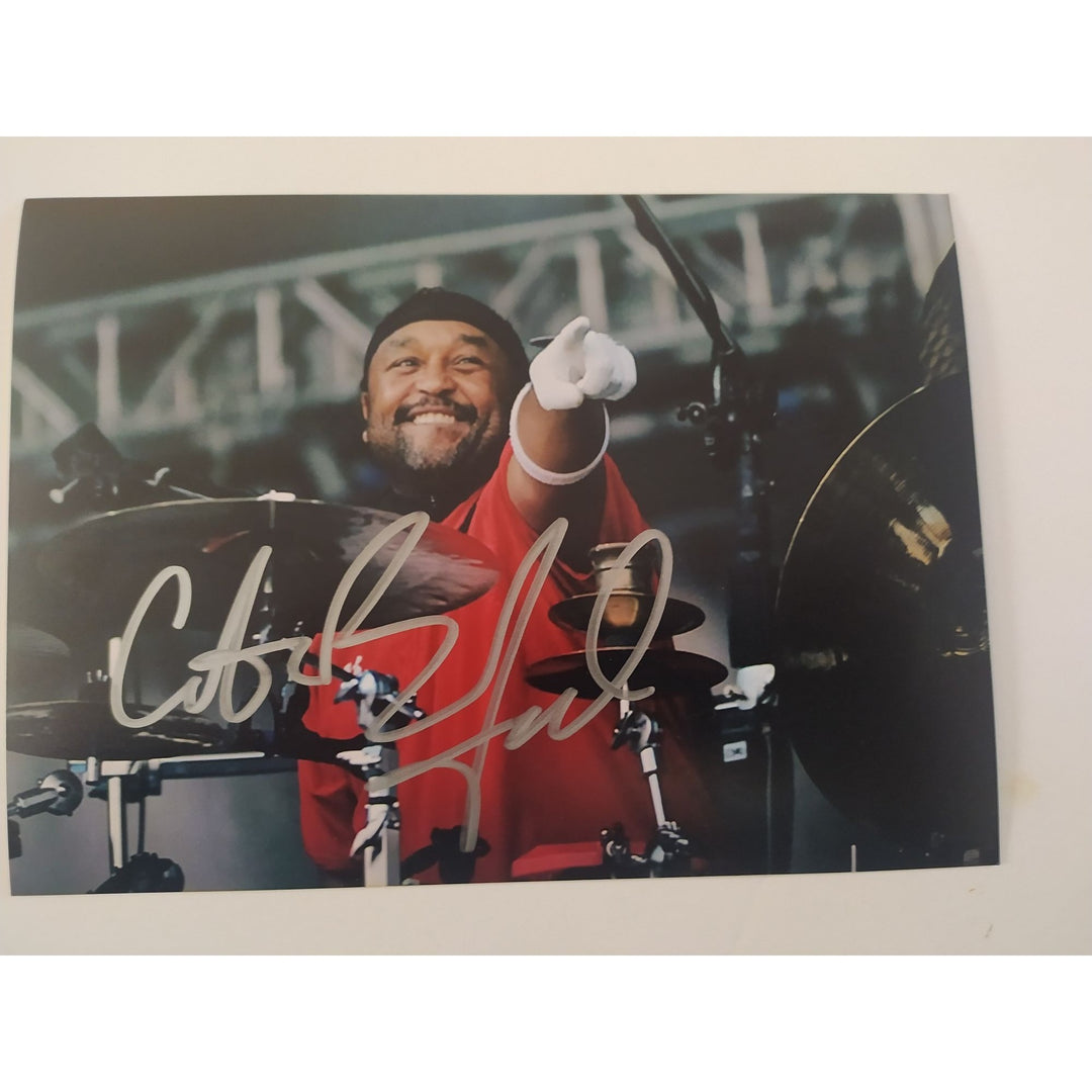 Carter Beauford Dave Mathews Band Drummer 5x7 photo signed with proof