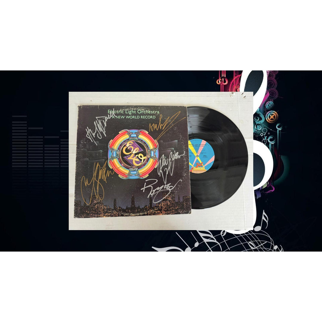 Electric Light Orchestra ''A New World Record'' LP signed with proof.
