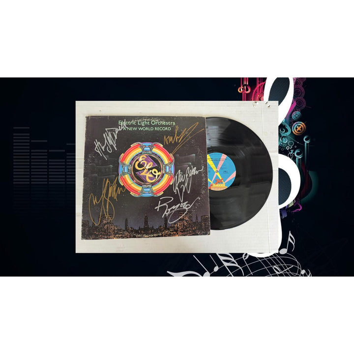 Electric Light Orchestra ''A New World Record'' LP signed with proof.