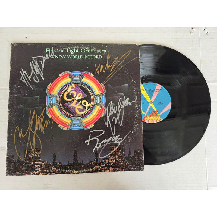 Electric Light Orchestra ''A New World Record'' LP signed with proof.