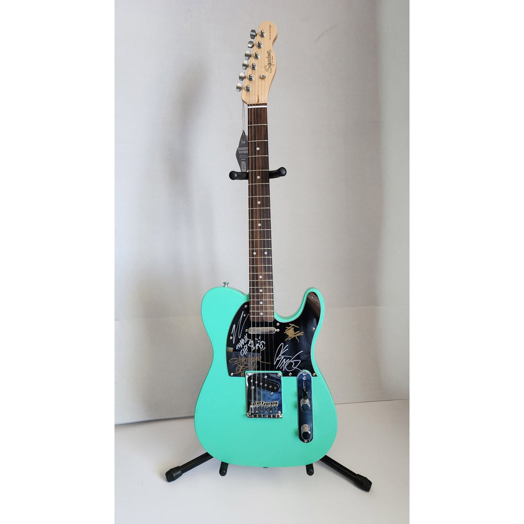 Chi Cheng Chino Moreno Stephen Carpenter Frank Delgado The Deftones  authentic Fender telecaster full size electric guitar signed with proof
