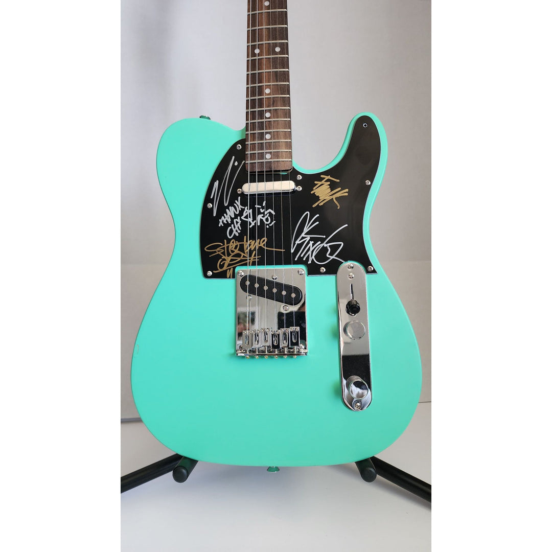 Chi Cheng Chino Moreno Stephen Carpenter Frank Delgado The Deftones  authentic Fender telecaster full size electric guitar signed with proof