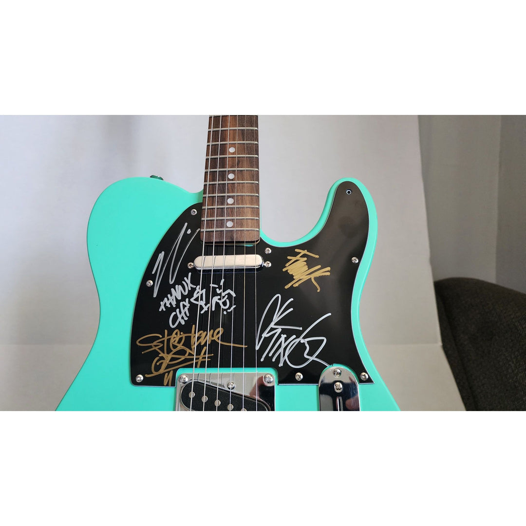 Chi Cheng Chino Moreno Stephen Carpenter Frank Delgado The Deftones  authentic Fender telecaster full size electric guitar signed with proof