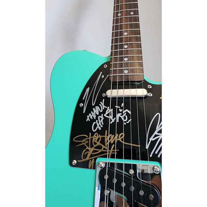 Chi Cheng Chino Moreno Stephen Carpenter Frank Delgado The Deftones  authentic Fender telecaster full size electric guitar signed with proof