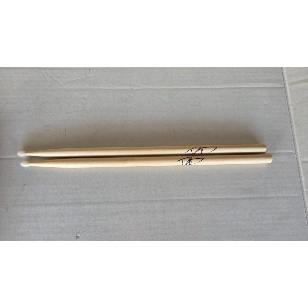 David Grohl Nirvana Foo Fighters drummer signed drumsticks with proof.