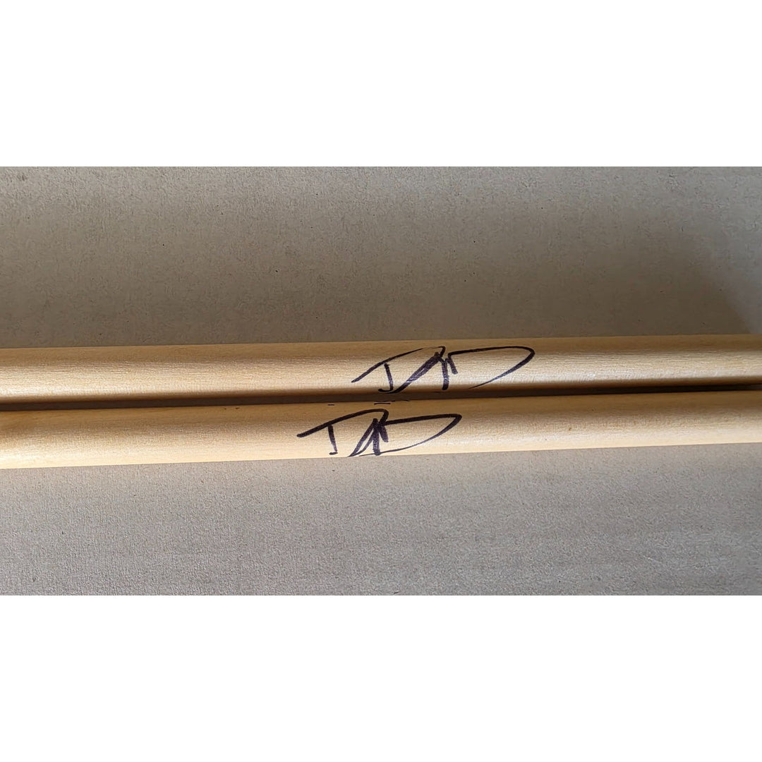 David Grohl Nirvana Foo Fighters drummer signed drumsticks with proof.