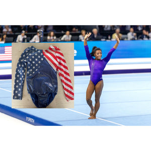 Simone Biles USA Gold Medal winner USA leotard signed with proof