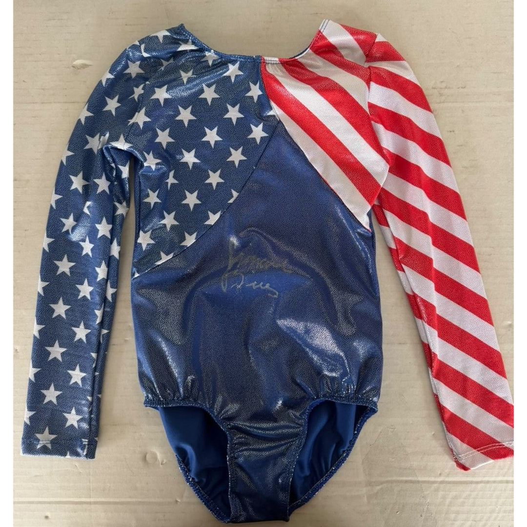 Simone Biles USA Gold Medal winner USA leotard signed with proof.