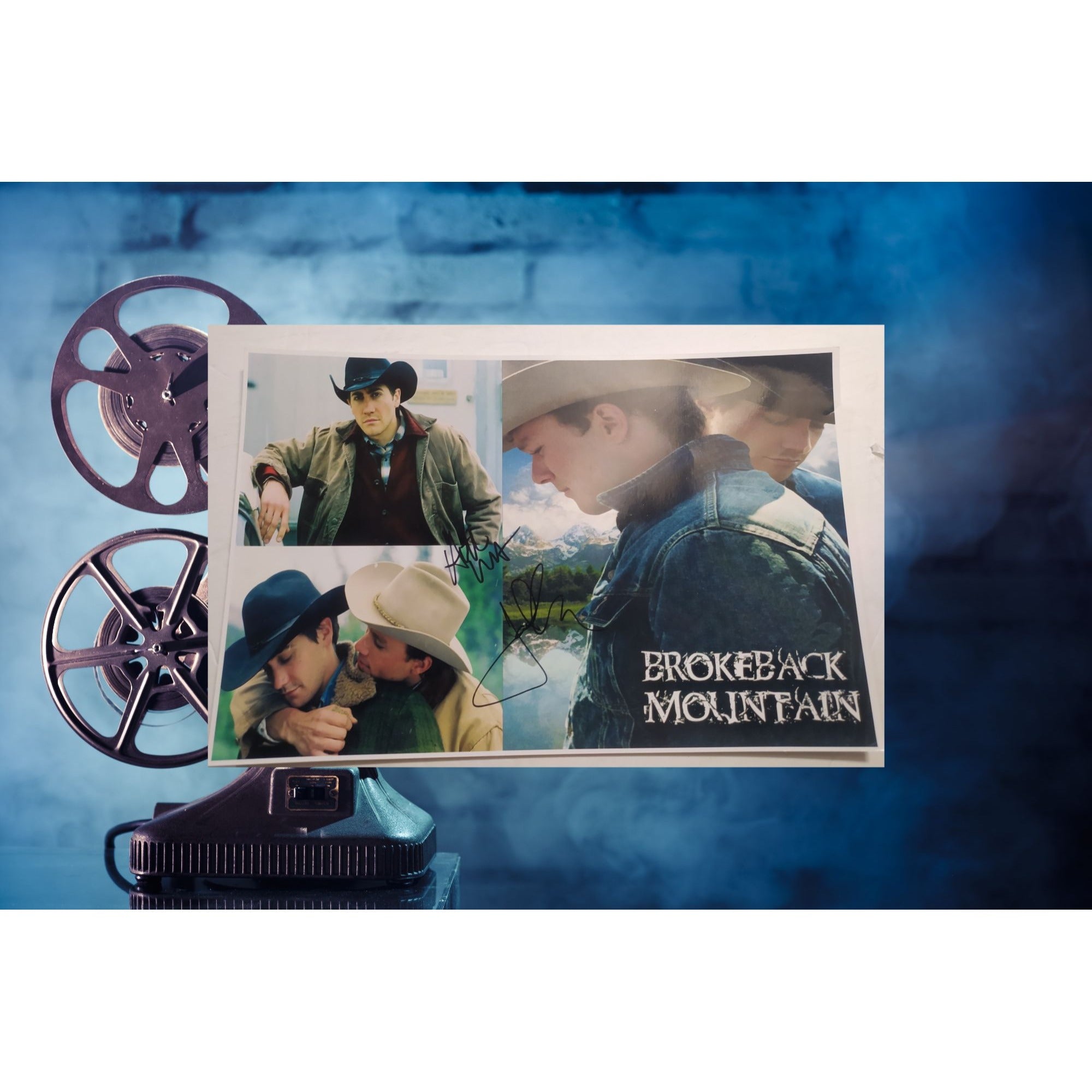 『ユウ』 Brokeback Mountain Heath Ledger & Jake Gyllenhaal 13x19 photo signed -