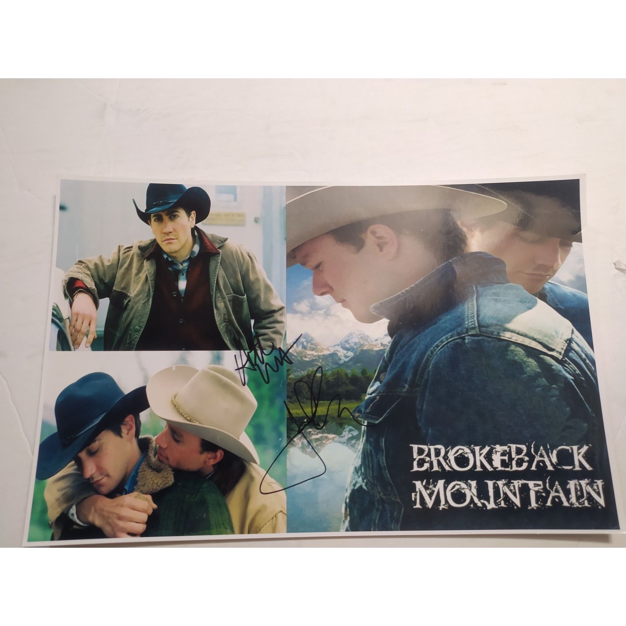 ヌル Brokeback Mountain Heath Ledger & Jake Gyllenhaal 13x19