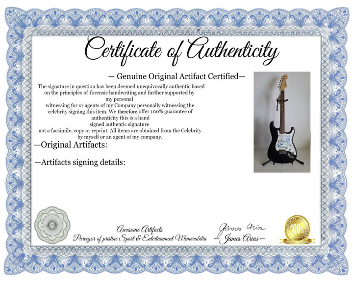 Fender Stratocaster electric guitar, Dave Mathews signed with sketch extremely unique with proof