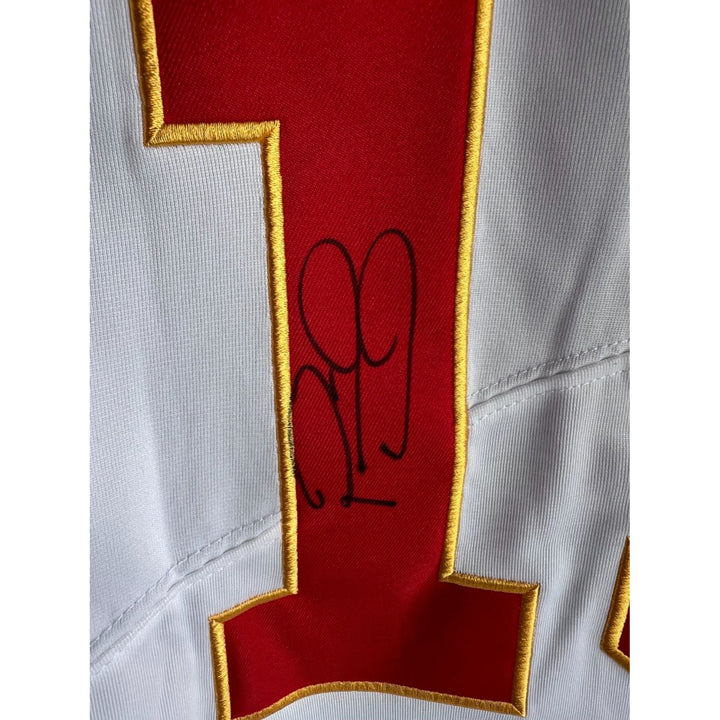 Patrick Mahomes Kansas City Chiefs game model jersey signed with proof