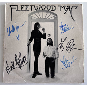 Fleetwood Mac Mick Fleetwood, Christine McVie, Stevie Nicks, Lindsey Buckingham, and John McVie LP signed with proof