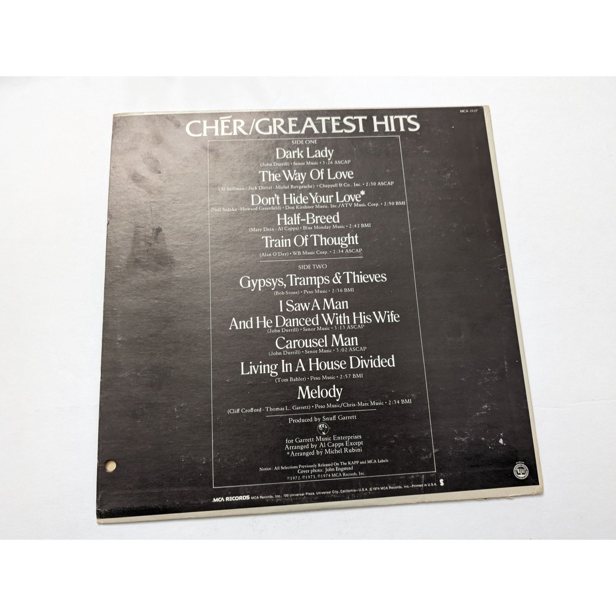 Cher Greatest Hits original LP signed with proof