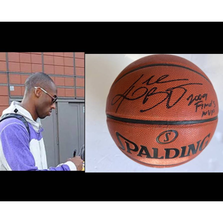 Kobe Bryant Los Angeles Lakers signed and inscribed 2009 Finals MVP signed with proof