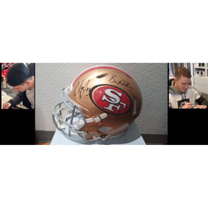 Brock Purdy Christian McCaffrey San Francisco 49ers Riddell speed auth –  Awesome Artifacts