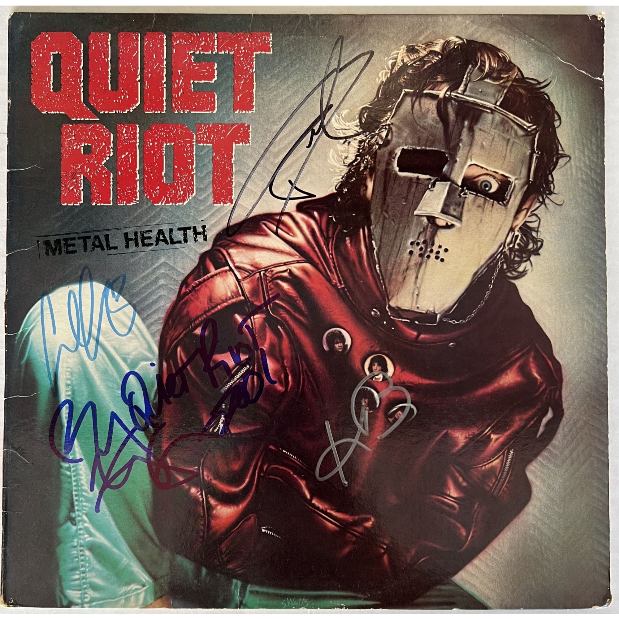 Quiet Riot signed lp "Metal Health"   Kevin DuBrow, Randy Rhoads,  Rudy Sarzo and  Drew Forsyth signed with proof