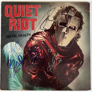 Quiet Riot signed lp "Metal Health"   Kevin DuBrow, Randy Rhoads,  Rudy Sarzo and  Drew Forsyth signed with proof