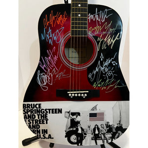 Bruce Springsteen Clarence Clemons and the E street band Telecaster electric guitar signed with proof