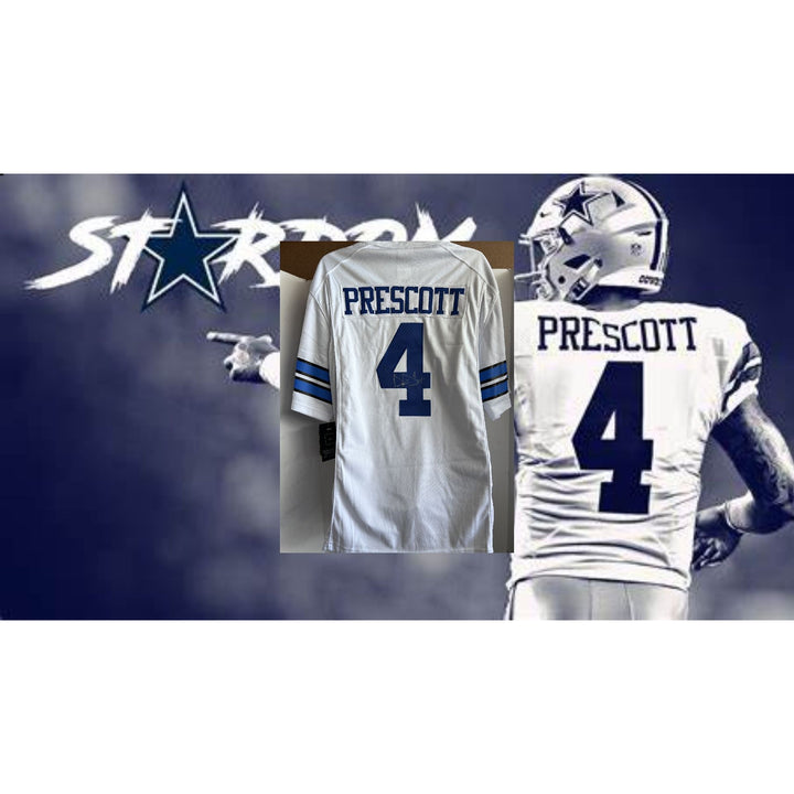 Dak Prescott Dallas Cowboys game model Nike size large jersey signed