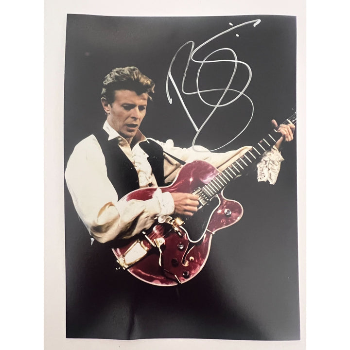 David Robert Jones "David Bowie" 5x7 photo signed with proof