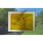 Load image into Gallery viewer, Jack Nicklaus Masters embroidered golf flag signed and inscribed with proof
