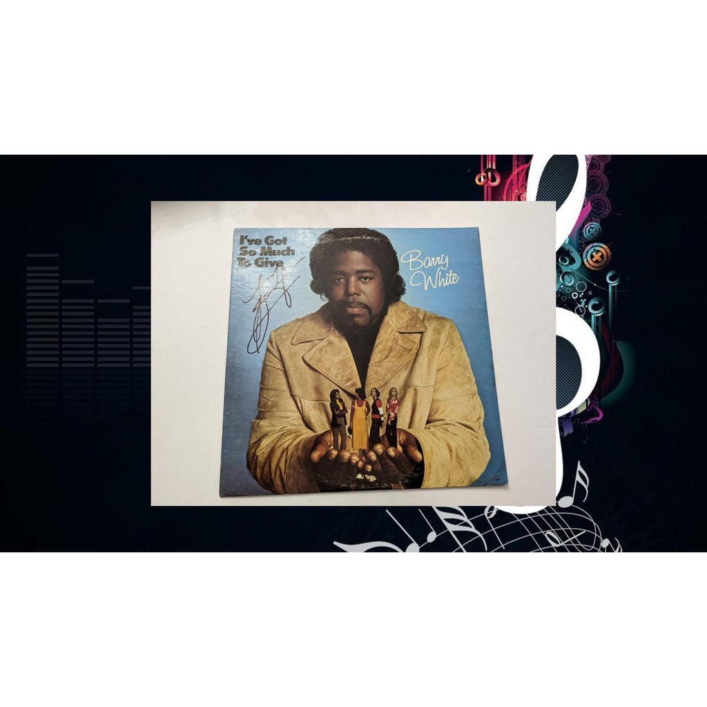 Barry White original LP I've got So Much To Give signed