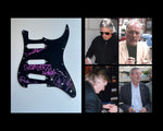 Load image into Gallery viewer, Pink Floyd David Gilmour, Roger Waters, Richard Wright, Nick Mason Fender Stratocaster guitar pickguard signed with proof

