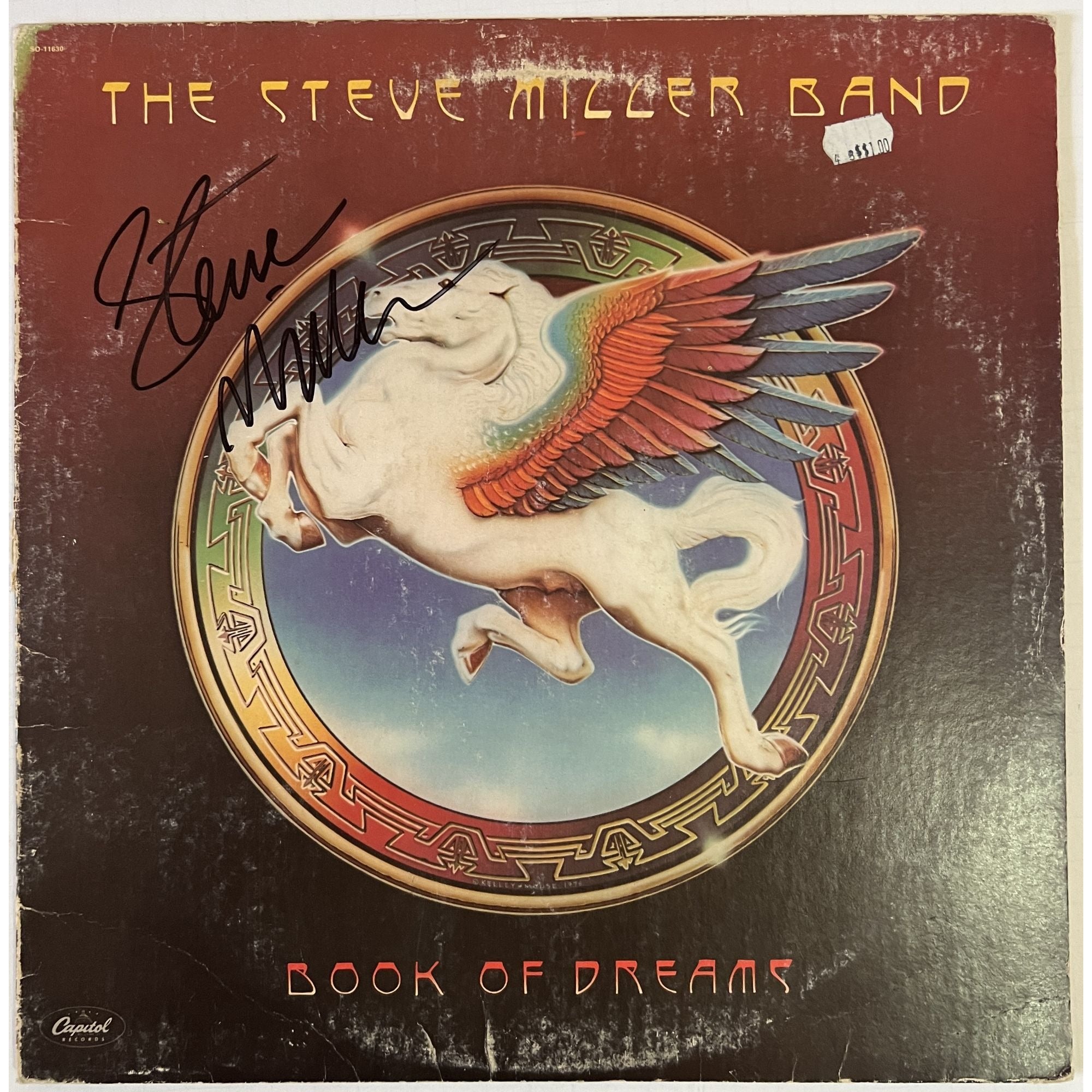 Steve Miller "Book of Dreams" LP signed with proof