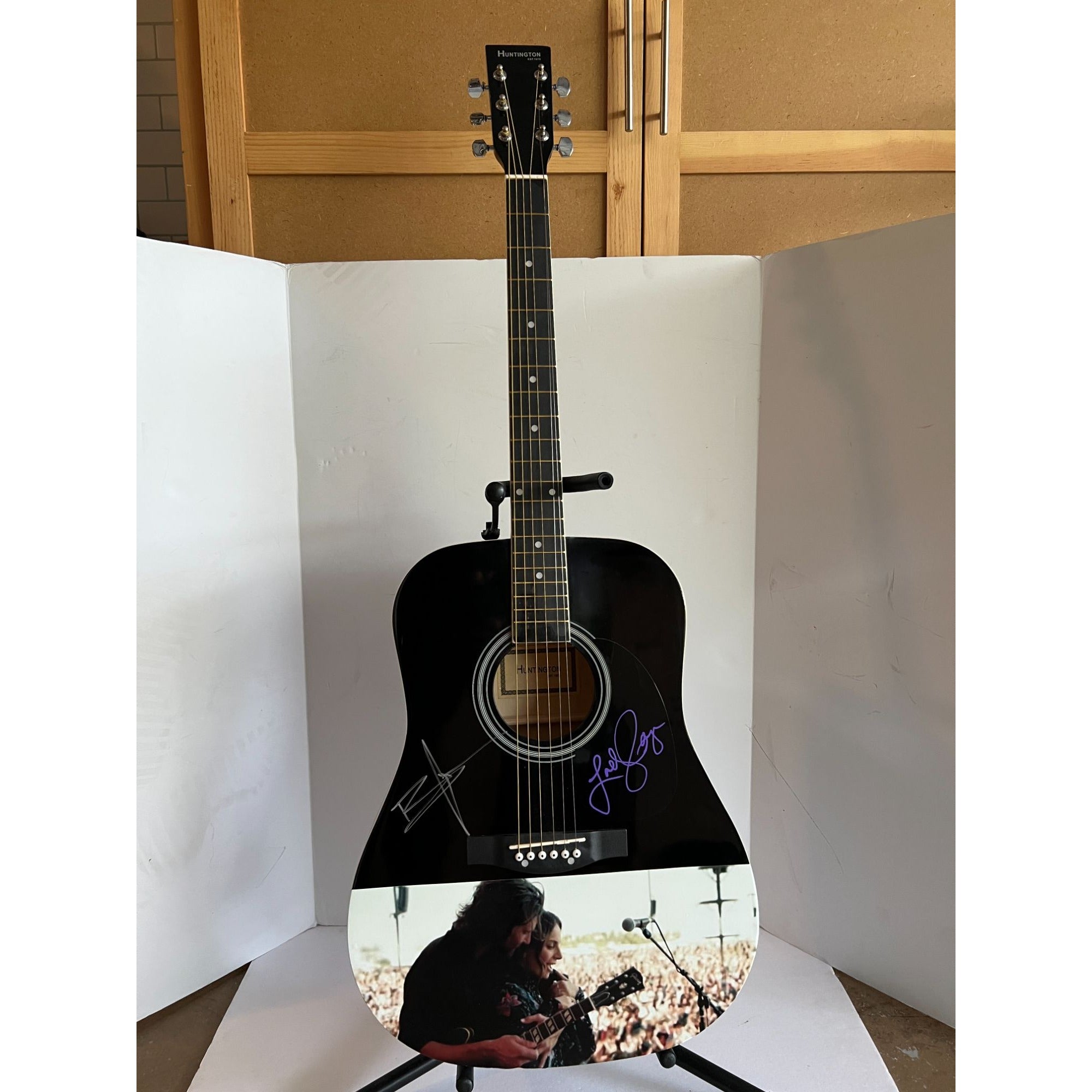 Bradley Cooper Lady Gaga "A Star Is Born" 39" one of a kind acoustic guitar signed with proof