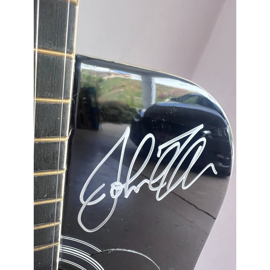 Morrissey, Johnny Marr, Andy Rourke, Mike Joyce, The Smiths acoustic guitar signed with proof