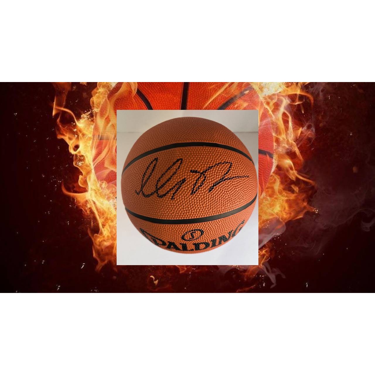 Luca Doncic Dallas Mavericks Spalding NBA full size basketball signed with proof