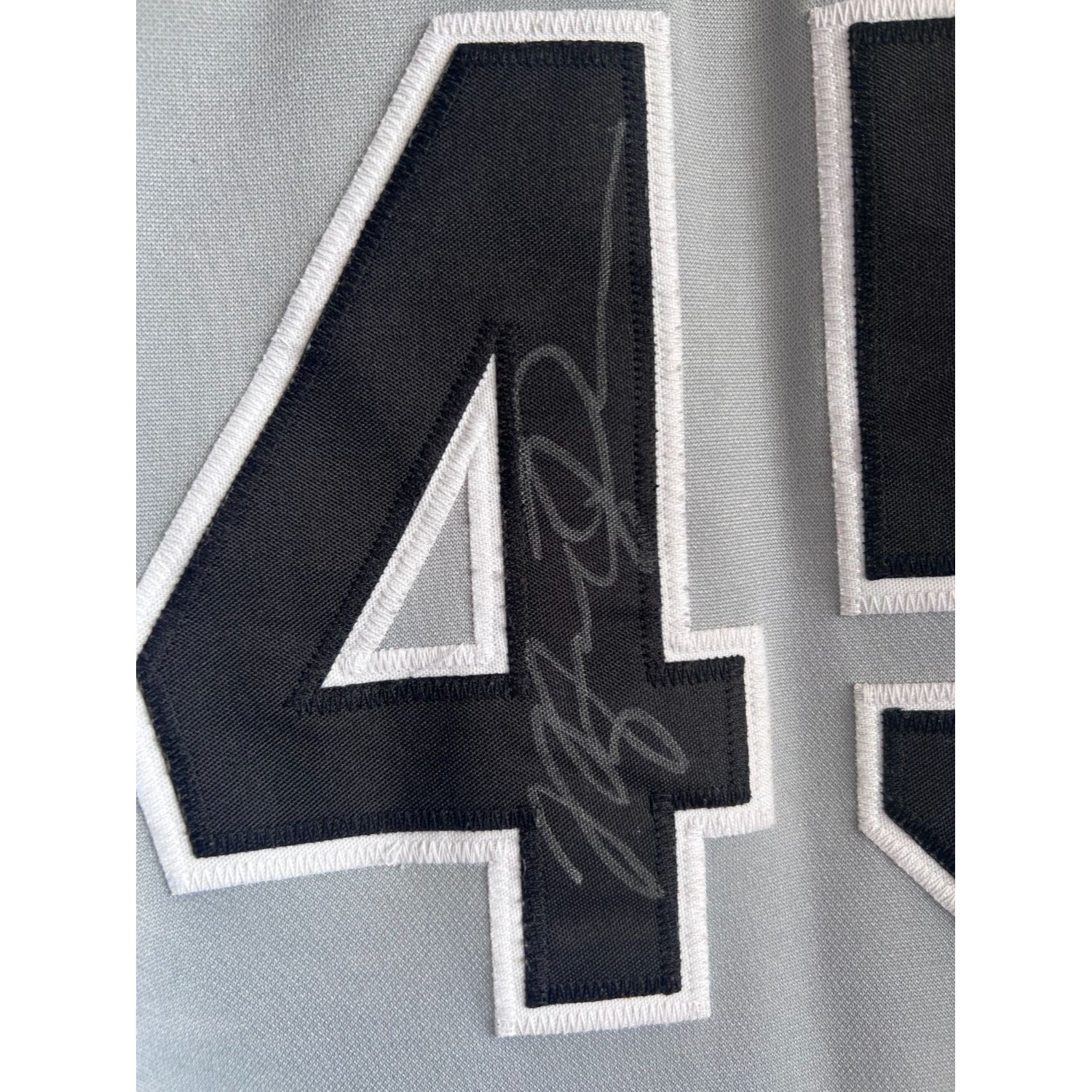 Michael Jordan Birmingham Barons signed jersey gray with proof