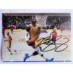 Load image into Gallery viewer, LeBron James 5 x 7 photo Los Angeles Lakers signed with proof
