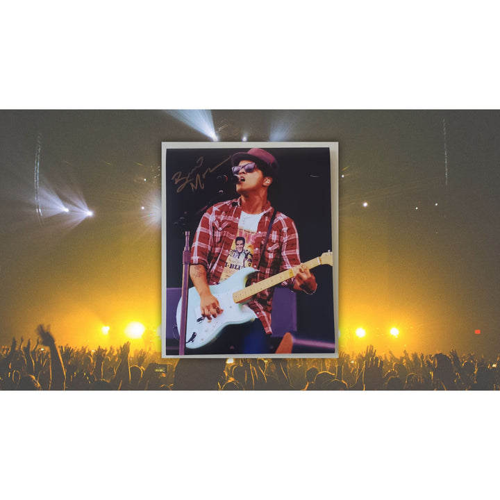 Bruno Mars 8x10 photo signed with proof