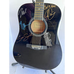 Load image into Gallery viewer, Neal Schon,  Ross Valory,  Jonathan Cain, Greg Rowley Steve Perry Journey complete band signed acoustic guitar with proof
