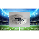 Load image into Gallery viewer, Seattle Seahawks Russell Wilson Richard Sherman Bobby Wagner Pete Carroll Marshawn Lynch Kam Chancellor Doug Baldwin signed football
