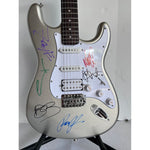 Load image into Gallery viewer, Chester Bennington, Mike Shinoda, Brad Delson, Dave Farrell, Joe Hahn, Rob Bourdon, Linkin Park Stratocaster guitar signed with proof
